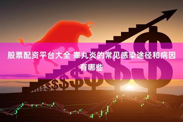 股票配资平台大全 睾丸炎的常见感染途径和病因有哪些