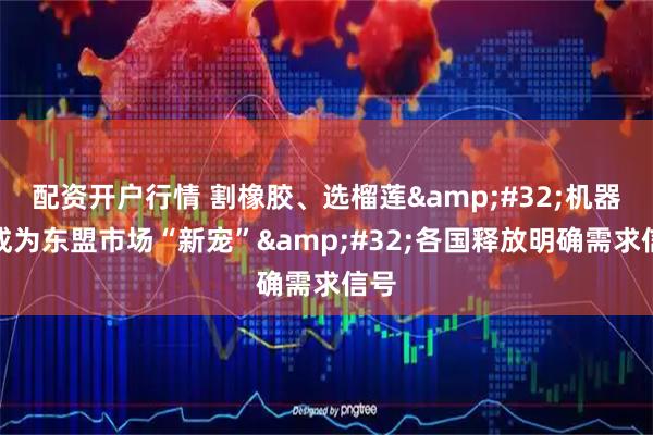 配资开户行情 割橡胶、选榴莲 机器人成为东盟市场“新宠” 各国释放明确需求信号